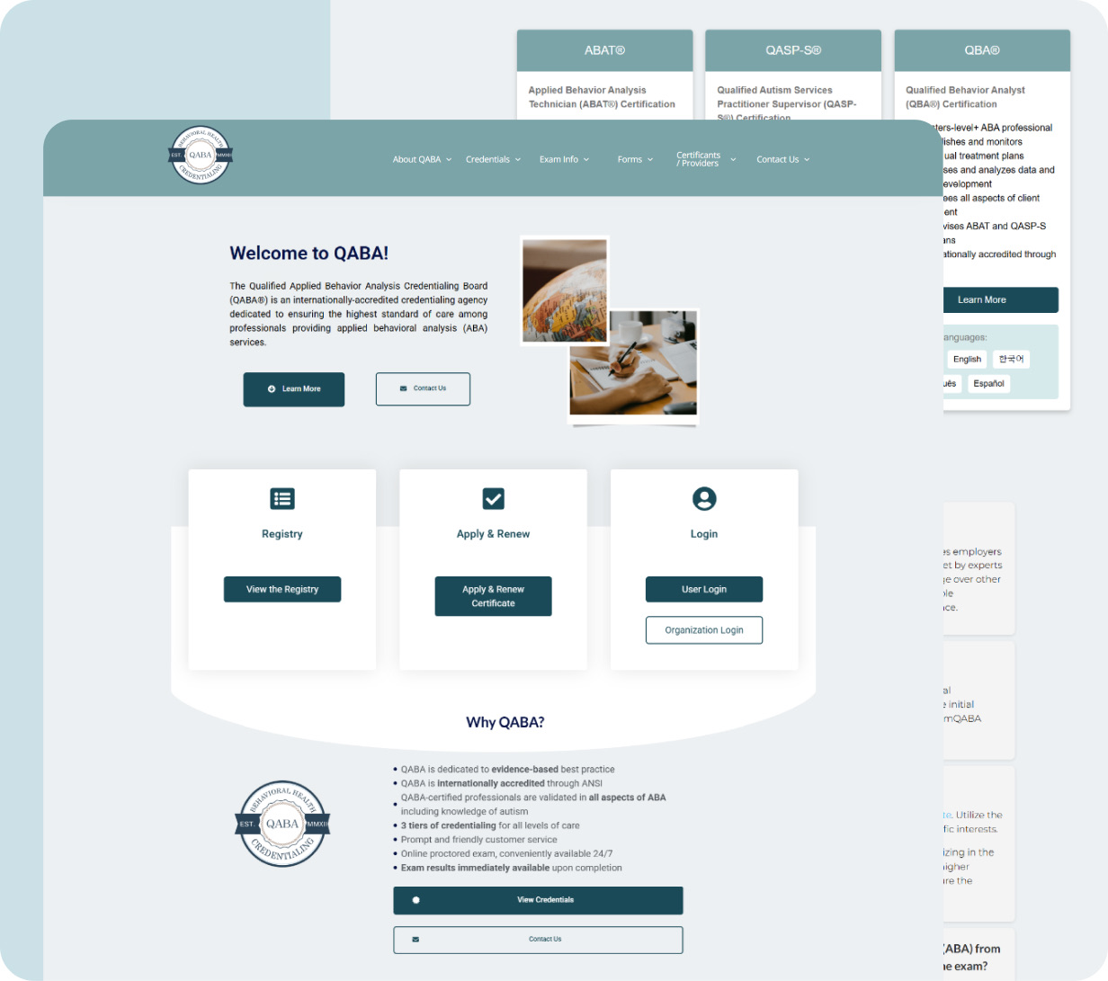 QABA Board interface